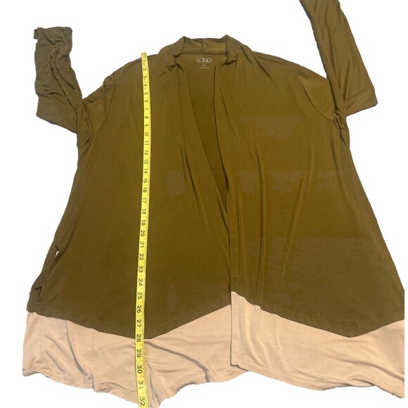 Logo Lounge Lori Goldstein Womens Two Toned Open Rayon Cardigan Sz XL - Picture 8 of 8